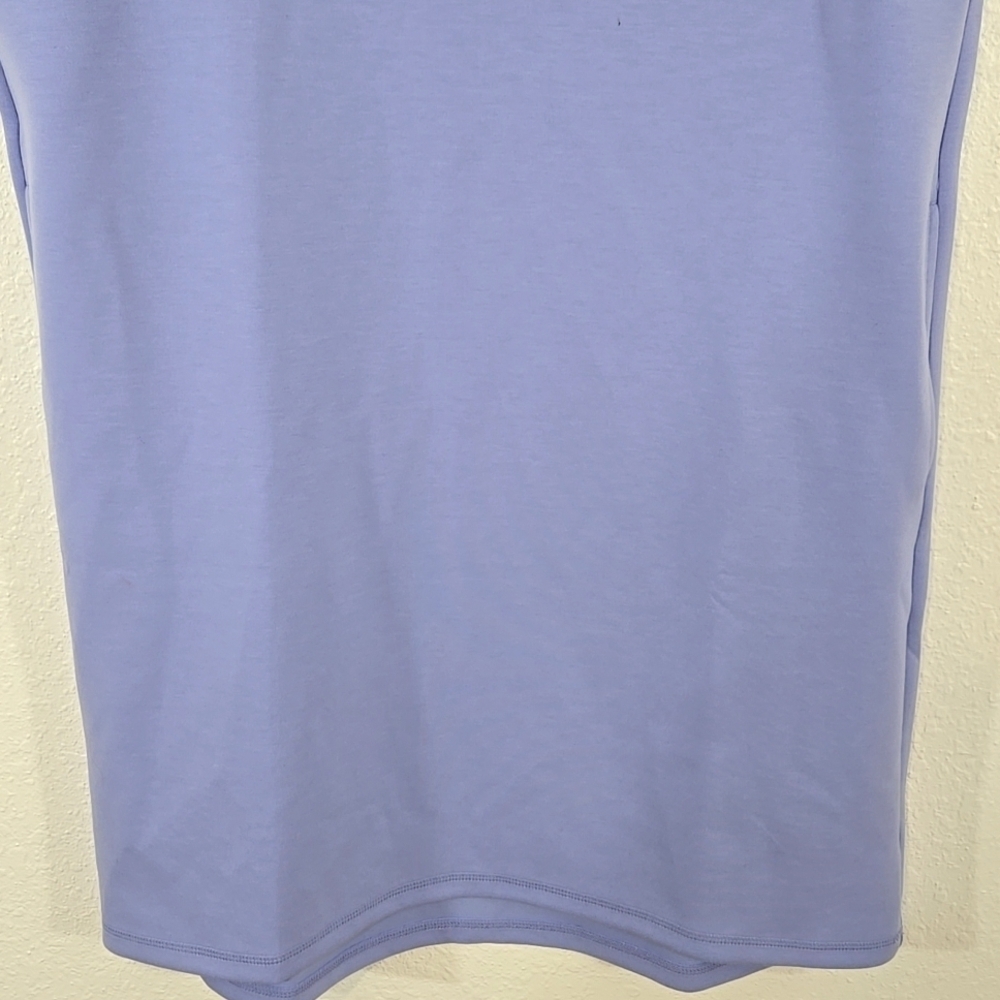 T by Talbots Lavender Sleeveless Dress w/Pockets Active Stretch Comfy, size L - Picture 3 of 7